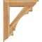 Ekena Millwork Merced Traditional Rough Sawn Bracket w/ Offset Brace, Western Red Cedar, 8"W x 34"D x 40"H BKT0806X34X40MRC01RWR - alternate 3